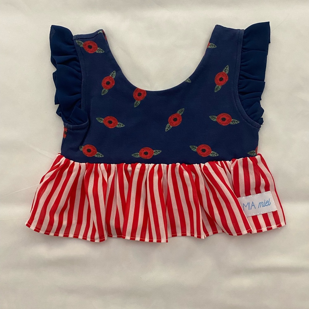 Girls Mia Miel Ruffle Sleeve Top. NWOT. Size 3